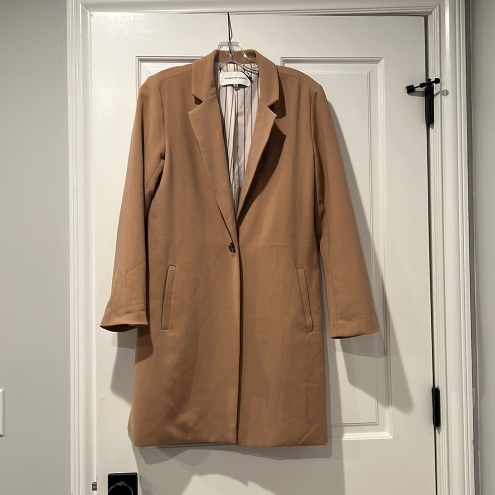 Cupcake and Cashmere coat camel size XS
